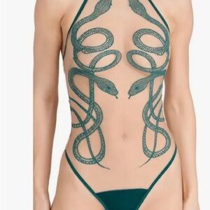 Thistle and spire Medusa onesie in GOLD